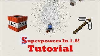 Minecraft No-Mod Superpowers In 1.8 - Tutorial!