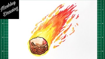 How to Draw a Comet Step by Step