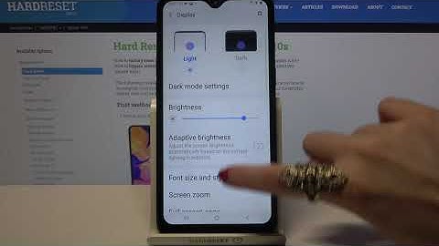 How to Change Font Size in SAMSUNG Galaxy A10s – Adjust Font Size