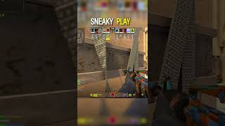 sneaky 🤫 | #cs2 #csgo #cs2overpass #cs #counterstrike #gaming #csgomoments