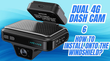 How to install onto the windshield | Javiscam RCX-001 Dual 4G LTE Dash Cam #car #dashcam