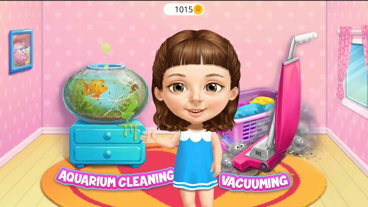 Sweet Baby Girl Games Clean Up 5 / Kitchen and Bedroom clean up - YouTube