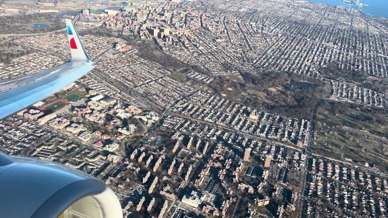 Take Off From LaGuardia with Views of New York City on Climb Out - 2/7/24