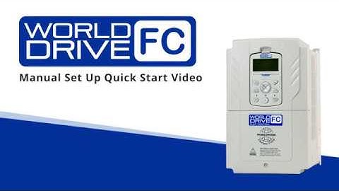 WorldDrive Flex Control:  Quick Start Video (Manual Set Up)