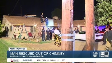 Man rescued from chimney in Phoenix home