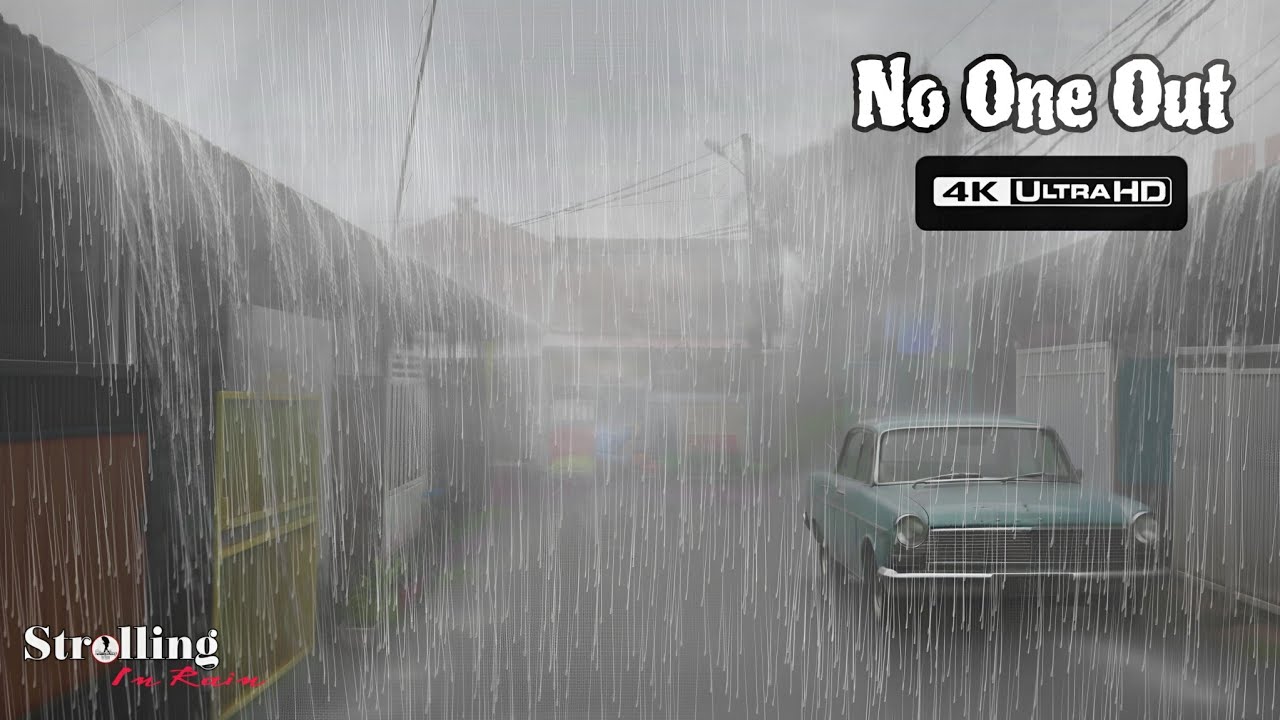 НЕ ВЫХОДИТЕ НА УЛИЦУ! 😱 В ЛОВУШКЕ ЖЕСТОКОГО ЛИВНЯ В ПРИГОРОДНОМ РАЙОНЕ - 4K ASMR