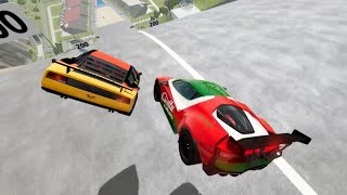 sport cars vs giant speedbumps,cars vs speedbumps,beamng crashes,ronaldo,messi,2024,crash car,shorts