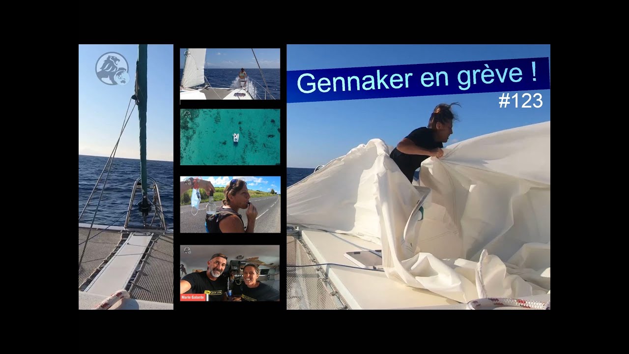 Marie Galante-Les Saintes, Impossible d’enrouler le Gennaker ! Point d’amure rompu « Black Lion123 »