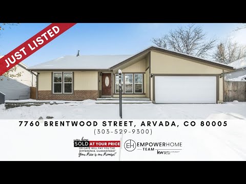 7760 Brentwood Street, Arvada, CO home video tour