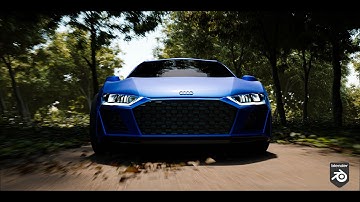 BLENDER CAR ANIMATION | AUDI R8