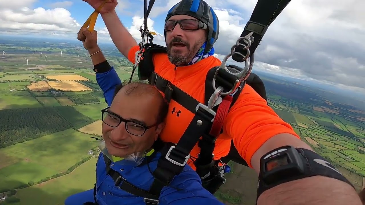 Gaurav's SkyDive from 13,000 feet in Ireland, Irish Parachute Club, 25-June-2023