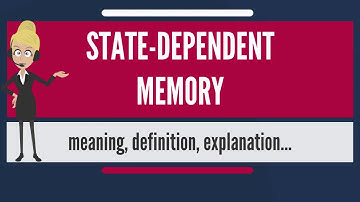What is STATE DEPENDENT MEMORY? What does STATE DEPENDENT MEMORY mean?