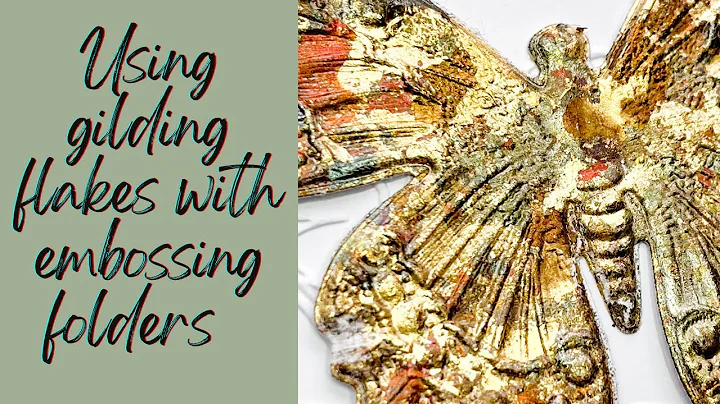 USE your Gilding Flakes with Embossing Folders! Fun easy cardmaking #cards #cardmaking #papercraft