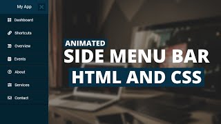 Animated Responsive Navbar with CSS | Animated Responsive Navbar Tutorial