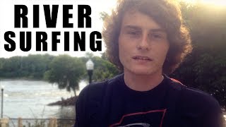 DALLMYD: River Surfing! (Sunset Session!) | DALLMYD