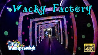 Wacky Factory On Ride Low Light 4K POV Lake Winnie Lake Winnepesaukah Amusement Park 2023 06 17