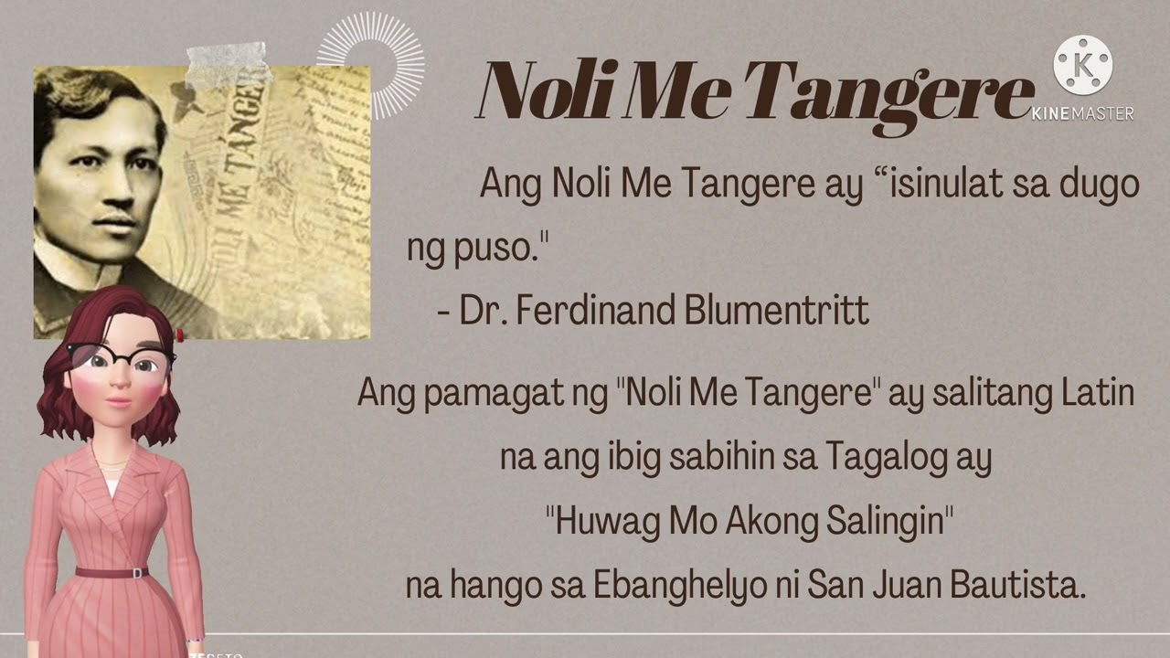 Talambuhay ni Rizal  Kaligirang Pangkasaysayan ng Noli me Tangere