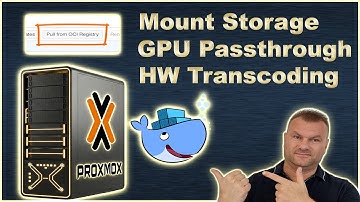Proxmox OCI Containers + GPU Passthrough + Mount Point + HW Transcoding