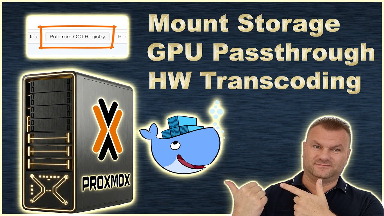 Проход через графический процессор, монтирование хранилища и настройка аппаратного ускорения для ...