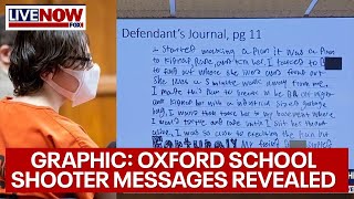 Viewer discretion: Oxford school shooter text messages \& journal entries revealed during sentencing
