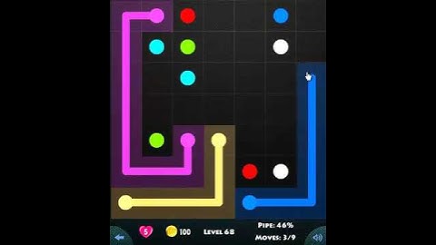 flow game facebook - basic pack level 68 Connect the dots