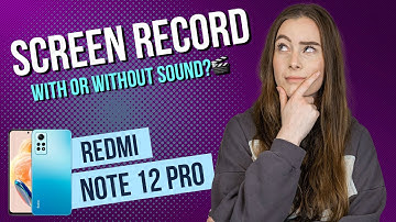Xiaomi Redmi Note 12 Pro – How to screen record with sound • 📱 • 🎥 • 🎤 • | Tutorial