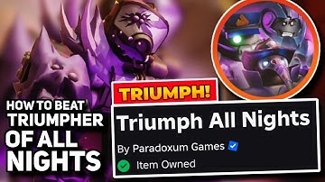 [TDS] How To Get Triumph All Nights Badge