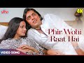 Rekhavinod mehra romantic song  phir wahi raat hai khwab ki 4k  kishore kumar  ghar movie songs