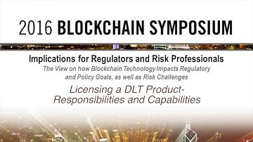 DTCC Blockchain Symposium, Licensing a DLT Product, ft. Mark Wetjen 6/6