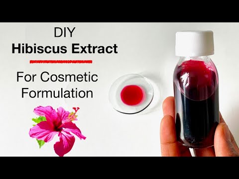 How To Make Hibiscus Extract For Cosmetic