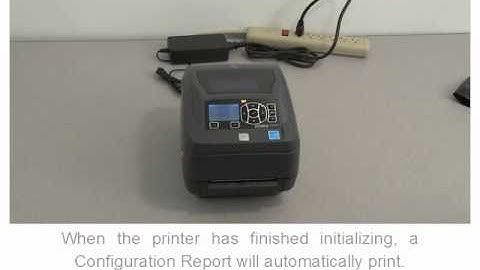 Zebra ZD500 Series: How-to Print a Configuration Report