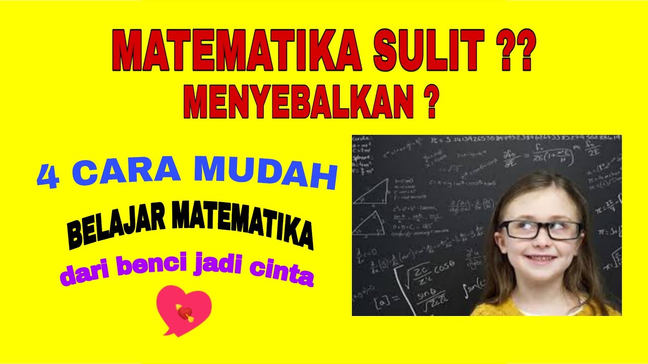 Cara Cepat Belajar Matematika - YouTube