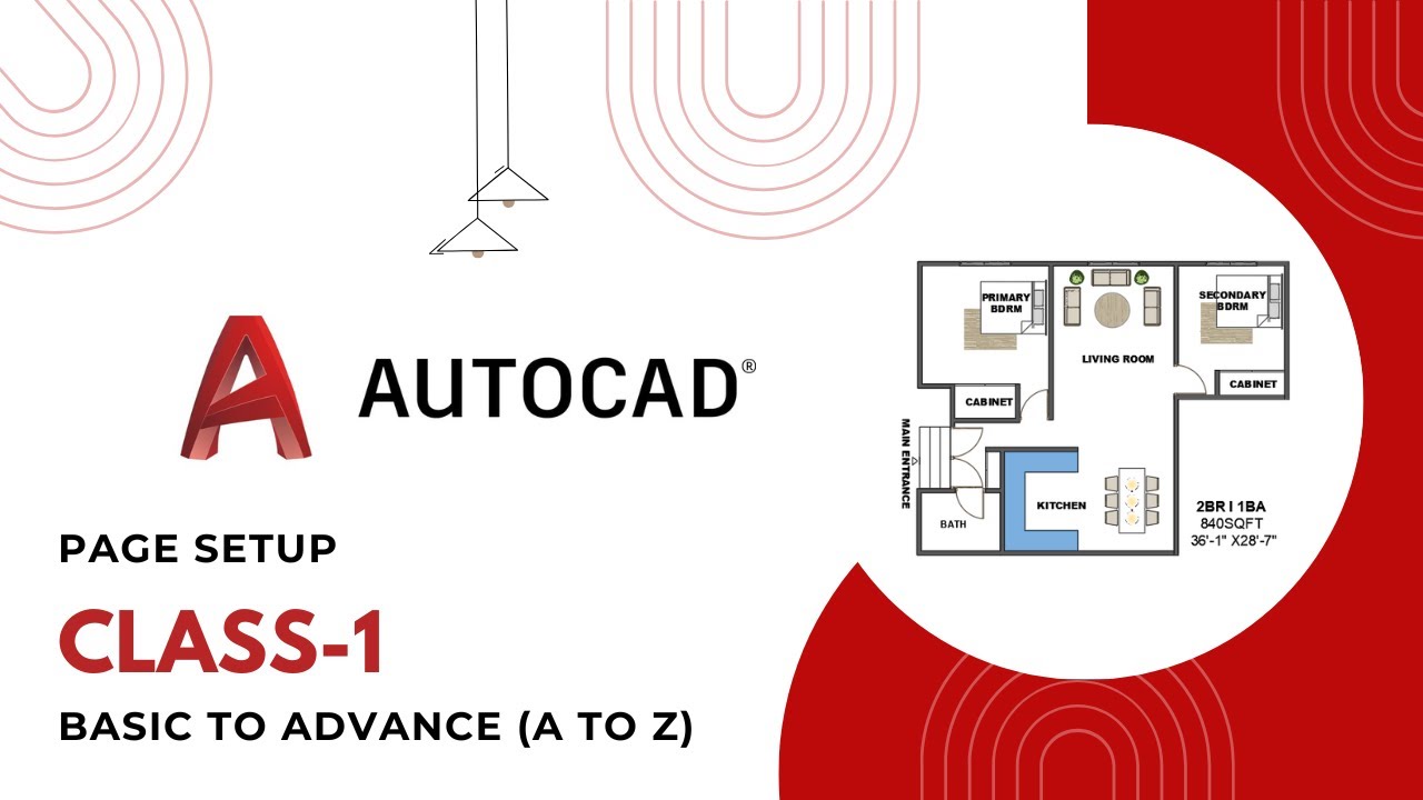 Auto CAD Bangla Tutorial ll Page Setup ll Class-1