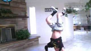 Practicing my handhops and elbow hops