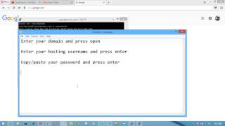 How to connect to your hosting provider via putty.