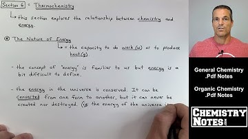 S6E1 - Thermochemistry and the Nature of Energy. Potential vs Kinetic Energy, & the Transfer of Heat