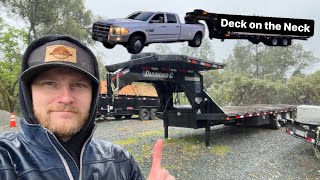 Adding the Deck on the Neck to my DIAMOND C Gooseneck. Ram 3500 towing by V-BELT and SON 12,955 views 1 month ago 18 minutes