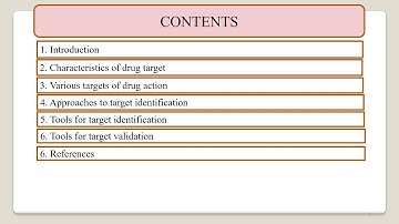 Target identification and target validation I Tools for target identification and validation