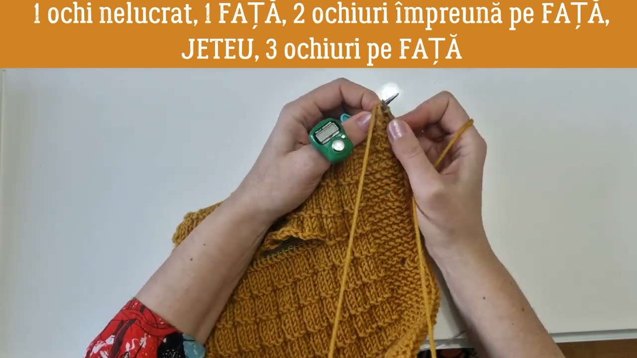 BUTONIERELE - vesta Monica a VIII-a parte #vestatricotata #handmade #knitt