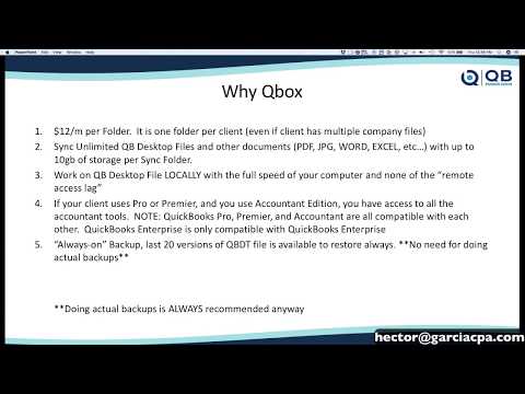 Using Qbox to share QuickBooks Desktop file with accountant or work remotely