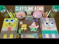 Mixing Spongebob Random Things Into Slime!Most Satisfying Slime Video #ASMR