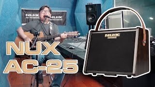 NUX AC25 - Ampli guitare nomade 25W sur batterie avec effets