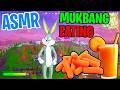 ASMR Gaming 🥕 Fortnite Crunchy Carrots Mukbang Eating Relaxing Spectating 🎮🎧 Whispering 💤