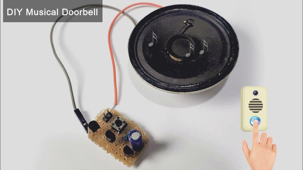 DIY Musical Doorbell Circuit using UM66T Circuit Diagram