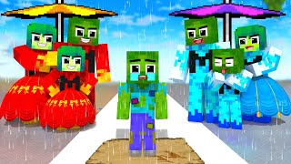 Monster School : Zombie x Squid Game POOR ZOMBIE WANT A FAMILY! - Minecraft Animation
