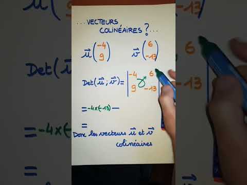 Vidéo: Une droite et un point peuvent-ils être colinéaires ?