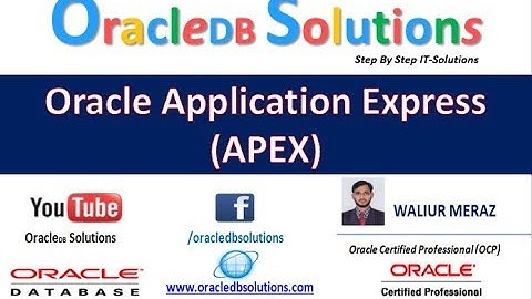 Oracle Apex | How To Install Oracle Apex 5.0.3 | Bangla | Apex-01