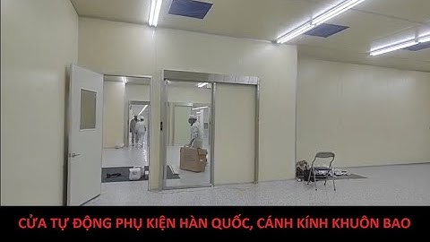 Cửa tự động hàn quốc lắp đặt cho nhà máy