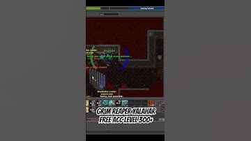 🏹 Grim Reaper Yalahar Best Exp Level 300+ Free Account #tibia #gameplay #tibia2024 #gaming