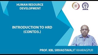 Lecture 4 : Introduction to HRD (Contd.)
